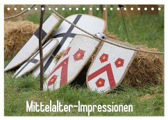 Mittelalter-Impressionen (Tischkalender 2025 DIN A5 quer), CALVENDO Monatskalender