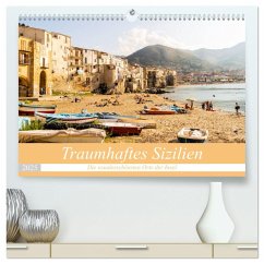 Traumhaftes Sizilien (hochwertiger Premium Wandkalender 2025 DIN A2 quer), Kunstdruck in Hochglanz