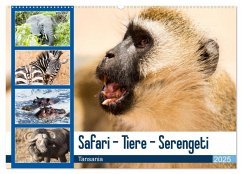 Safari - Tiere - Serengeti (Wandkalender 2025 DIN A2 quer), CALVENDO Monatskalender - Calvendo;Reuke, Sabine