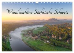 Wunderschöne Sächsische Schweiz (Wandkalender 2025 DIN A3 quer), CALVENDO Monatskalender