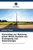Vorschlag zur Nutzung eines Wind-/System zur Erzeugung von Solarenergie
