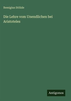 Cover Die Lehre vom Unendlichen bei Aristoteles
