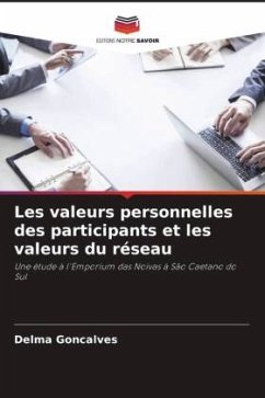 Les valeurs personnelles des participants et les valeurs du réseau - Gonçalves, Delma