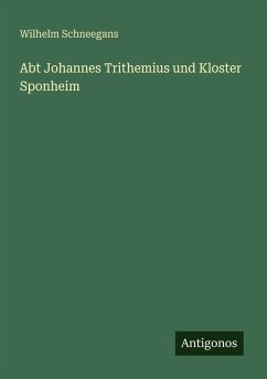Cover Abt Johannes Trithemius und Kloster Sponheim