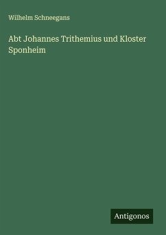 Cover Abt Johannes Trithemius und Kloster Sponheim