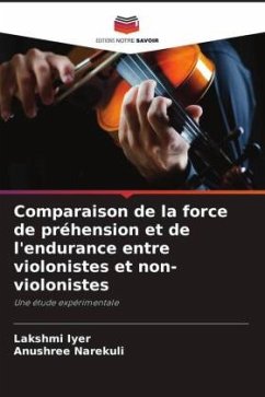 Comparaison de la force de préhension et de l'endurance entre violonistes et non-violonistes - Iyer, Lakshmi;Narekuli, Anushree