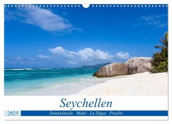 Seychellen. Sonneninseln - Mahé, La Digue, Praslin (Wandkalender 2025 DIN A3 quer), CALVENDO Monatskalender