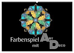 Farbenspiel mit Art Déco (Wandkalender 2025 DIN A2 quer), CALVENDO Monatskalender - Calvendo;Lucia