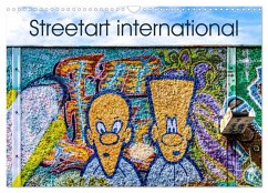 Streetart international (Wandkalender 2025 DIN A3 quer), CALVENDO Monatskalender