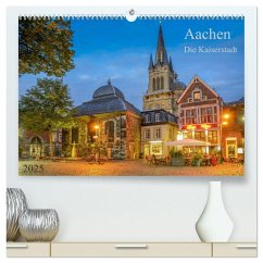 Aachen Die Kaiserstadt (hochwertiger Premium Wandkalender 2025 DIN A2 quer), Kunstdruck in Hochglanz