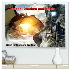 Helden, Drachen und Magie - Neue fantastische Welten (hochwertiger Premium Wandkalender 2025 DIN A2 quer), Kunstdruck in Hochglanz - Calvendo;Schröder, Karsten