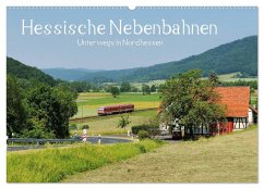 Hessische Nebenbahnen - Unterwegs in Nordhessen (Wandkalender 2025 DIN A2 quer), CALVENDO Monatskalender