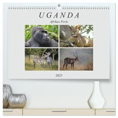 Afrikas Perle Uganda (hochwertiger Premium Wandkalender 2025 DIN A2 quer), Kunstdruck in Hochglanz