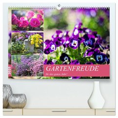 Gartenfreude für das ganze Jahr! (hochwertiger Premium Wandkalender 2025 DIN A2 quer), Kunstdruck in Hochglanz - Calvendo;Hurley, Rose