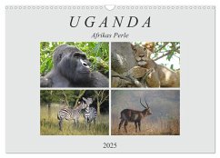 Afrikas Perle Uganda (Wandkalender 2025 DIN A3 quer), CALVENDO Monatskalender - Calvendo;Flori0