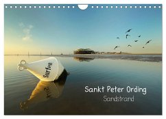 Sankt Peter Ording Sandstrand (Wandkalender 2025 DIN A4 quer), CALVENDO Monatskalender