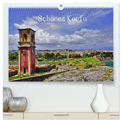 Schönes Korfu (hochwertiger Premium Wandkalender 2025 DIN A2 quer), Kunstdruck in Hochglanz