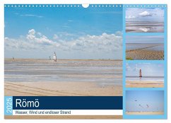 Römö - Wasser, Wind und endloser Strand (Wandkalender 2025 DIN A3 quer), CALVENDO Monatskalender - Calvendo;Teßen, Sonja