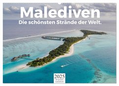 Malediven - Die schönsten Strände der Welt. (Wandkalender 2025 DIN A2 quer), CALVENDO Monatskalender