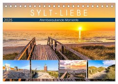 SYLT-LIEBE Atemberaubende Momente (Tischkalender 2025 DIN A5 quer), CALVENDO Monatskalender - Calvendo;Dreegmeyer, Andrea