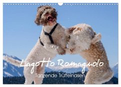 Lagotto Romagnolo Tanzende Trüffelnasen (Wandkalender 2025 DIN A3 quer), CALVENDO Monatskalender - Calvendo;wuffclick-pic