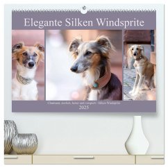 Elegante Silken Windsprite (hochwertiger Premium Wandkalender 2025 DIN A2 quer), Kunstdruck in Hochglanz - Calvendo;Verena Scholze, Fotodesign
