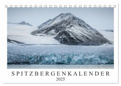 Spitzbergenkalender (Tischkalender 2025 DIN A5 quer), CALVENDO Monatskalender