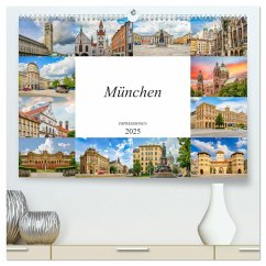 München Impressionen (hochwertiger Premium Wandkalender 2025 DIN A2 quer), Kunstdruck in Hochglanz