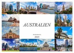 Australien Metropolen (Wandkalender 2025 DIN A2 quer), CALVENDO Monatskalender