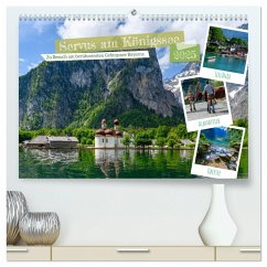 Servus am Königssee - Zu Besuch am bekanntesten Gebirgssee Bayerns (hochwertiger Premium Wandkalender 2025 DIN A2 quer), Kunstdruck in Hochglanz - Calvendo;Wilczek, Dieter