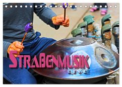 Straßenmusik live (Tischkalender 2025 DIN A5 quer), CALVENDO Monatskalender