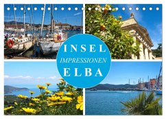 Insel Elba Impressionen (Tischkalender 2025 DIN A5 quer), CALVENDO Monatskalender