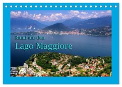 Rund um den Lago Maggiore (Tischkalender 2025 DIN A5 quer), CALVENDO Monatskalender