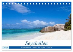 Seychellen. Sonneninseln - Mahé, La Digue, Praslin (Tischkalender 2025 DIN A5 quer), CALVENDO Monatskalender