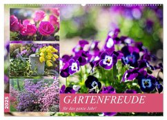 Gartenfreude für das ganze Jahr! (Wandkalender 2025 DIN A2 quer), CALVENDO Monatskalender