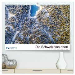 Die Schweiz von oben (hochwertiger Premium Wandkalender 2025 DIN A2 quer), Kunstdruck in Hochglanz