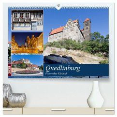 Quedlinburg - Pittoreskes Kleinod (hochwertiger Premium Wandkalender 2025 DIN A2 quer), Kunstdruck in Hochglanz