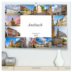 Ansbach Impressionen (hochwertiger Premium Wandkalender 2025 DIN A2 quer), Kunstdruck in Hochglanz