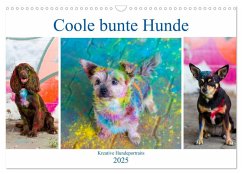 Coole bunte Hunde (Wandkalender 2025 DIN A3 quer), CALVENDO Monatskalender - Calvendo;Verena Scholze, Fotodesign