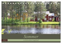 Sommer in Schwedens Lappland (Tischkalender 2025 DIN A5 quer), CALVENDO Monatskalender