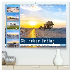 St. Peter Ording - Atemberaubende Momente (hochwertiger Premium Wandkalender 2025 DIN A2 quer), Kunstdruck in Hochglanz