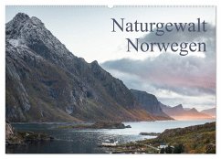 Naturgewalt Norwegen (Wandkalender 2025 DIN A2 quer), CALVENDO Monatskalender