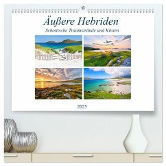 Äußere Hebriden - Schottische Traumstrände und Küsten (hochwertiger Premium Wandkalender 2025 DIN A2 quer), Kunstdruck in Hochglanz