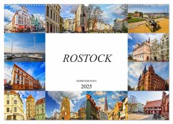 Rostock Impressionen (Wandkalender 2025 DIN A2 quer), CALVENDO Monatskalender