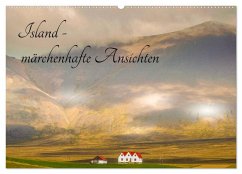 Island - märchenhafte Ansichten (Wandkalender 2025 DIN A2 quer), CALVENDO Monatskalender