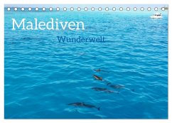 MALEDIVEN Wunderwelt (Tischkalender 2025 DIN A5 quer), CALVENDO Monatskalender - Calvendo;photografie-iam.ch