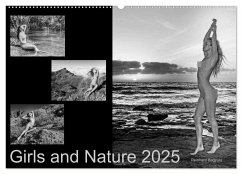 Girls and Nature (Wandkalender 2025 DIN A2 quer), CALVENDO Monatskalender