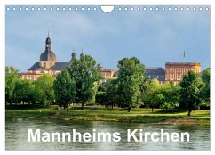 Mannheims Kirchen (Wandkalender 2025 DIN A4 quer), CALVENDO Monatskalender - Calvendo;Seethaler, Mannheim, Thomas