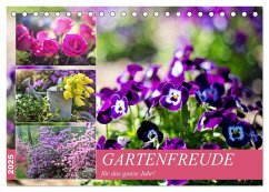 Gartenfreude für das ganze Jahr! (Tischkalender 2025 DIN A5 quer), CALVENDO Monatskalender