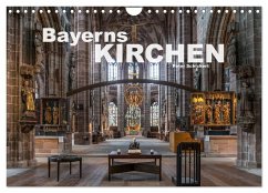 Bayerns Kirchen (Wandkalender 2025 DIN A4 quer), CALVENDO Monatskalender